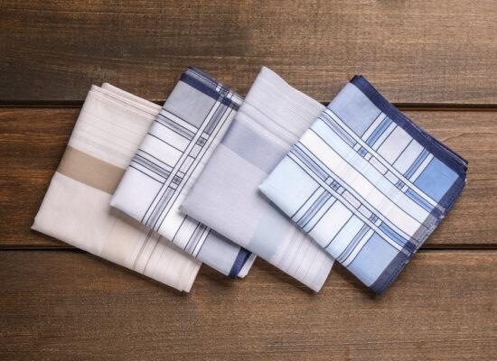Arbemu - Scarf - different-handkerchiefs-folded-on-wooden-table, supplier, wholesaler, in Turkey, Turquie, Türkei