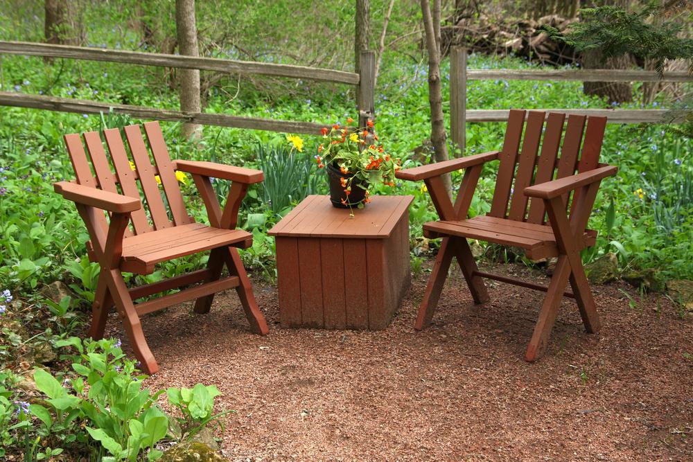 Garden Wood Chairs and Tables