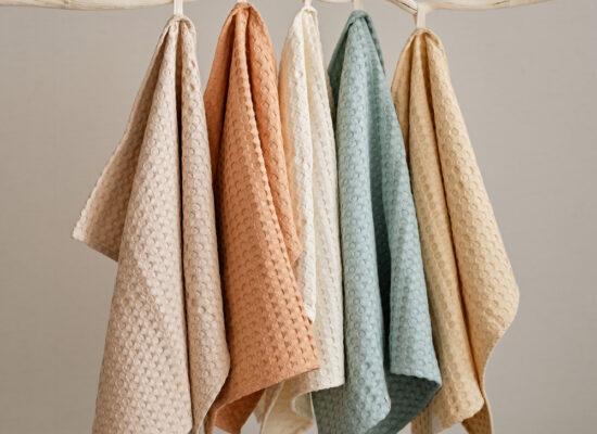 Arbemu towels - collection-natural-muslin-kitchen-towels-hung, supplier, wholesaler in Turkey