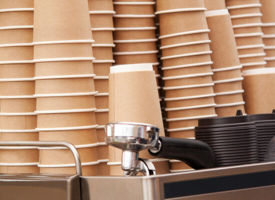 Arbemu, cardboard packaging - coffee-machine-cafe-stacks-paper-cups - supplier, manufacturer, in Turkey, Turkei, Turquie