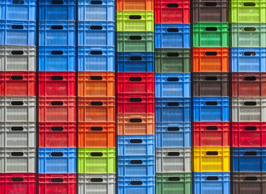 Arbemu - Plastic crates - colorful-plastic-boxes-stacked-one-upon , supplier, manufacturer, trader in Turkiye